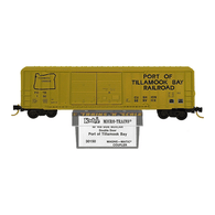 Kadee Micro-Trains 30150 Port Of Tillamook Bay Railroad 50' Rib Side Double Sliding Door Boxcar POTB 150 - 03/87 Release