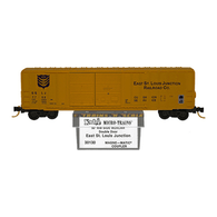 Kadee Micro-Trains 30130 East St. Louis Junction Railroad Co. 50' Rib Side Double Sliding Door Boxcar ESLJ 7702 - 02/86 Release