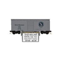 Kadee Micro-Trains 20100 Great Northern Railway See America First Glacier National Park 40' Single Sliding Door Boxcar GN 2499 - 01/77 Release