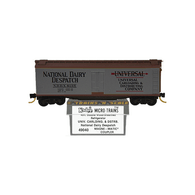 Kadee Micro-Trains 49040 National Dairy Dispatch Universal Carloading & Distribution Company 40' Double Sheathed Wood Ice Reefer Car N.D.D.X. 8135 - 07/82 Release