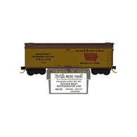Kadee Micro-Trains 49130 Decker Meat Refrigerator Line 40' Double Sheathed Wood Ice Reefer Car D.M.R.L. 2532 - 12/82 Release