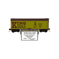 Kadee Micro-Trains 49120 King Packing Company 40' Double Sheathed Wood Ice Reefer Car K.P.C.X. 207 - 1st Run 12/82 Release