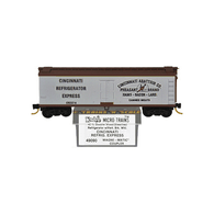 Kadee Micro-Trains 49090 Cincinnati Abattoir Company 40' Double Sheathed Wood Ice Reefer Car CREX 214 - 1st Run 12/82 Release