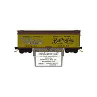 Kadee Micro-Trains 49020 Evansville Packing Co. Mayblossom Lard Battle Ship Hams Bacon 40' Double Sheathed Wood Ice Reefer Car E.P.X. 84 - 07/82 Release
