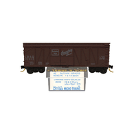 Kadee Micro-Trains 29333 Chicago Burlington & Quincy 40' Wood Outside Braced 1 & 1/2 Sliding Door Boxcar CB&Q 10913 - 1st Run 01/75 Release With Blue Printed Insert Label