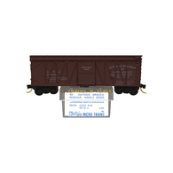 Kadee Micro-Trains 28249 Central Railroad Of New Jersey 40' Wood Outside Braced Single Sliding Door Boxcar CNJ 17239 - 1st Run 04/74 Release With Blue Printed Insert Label