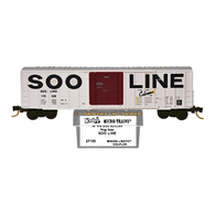 Kadee Micro-Trains 27120 Soo Line Color Mark Car 50' Rib Side Single Plug Door Boxcar 178528 - 06/87 Release