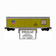 Kadee Micro-Trains 34090 Union Pacific Automated Rail Way 50' Steel Double Sliding Door Boxcar UP 160274 - 1st Run 02/80 Release