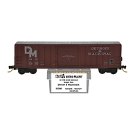 Kadee Micro-Trains 25280 Detroit & Mackinac FMC 50' Rib Side Sliding Door Boxcar DM 2436 - 04/85 Release