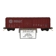 Kadee Micro-Trains 25100 Sabine River & Northern FMC 50' Rib Side Sliding Door Boxcar SRN 5149 - 1st Run 09/82 Release