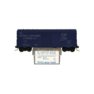 Kadee Micro-Trains 24314 Louisville New Albany & Corydon 40' Steel Single Sliding Door Boxcar Without Roofwalk LNAC 144 - 02/74 Release With Blue Printed Insert Label
