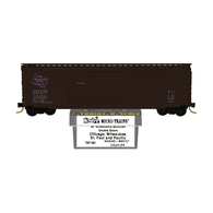 Kadee Micro-Trains 34140 Chicago Milwaukee St. Paul & Pacific 50' Steel Double Sliding Door Boxcar MILW 13252 - 05/86 Release