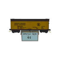 Aksarben 01 Niagara Orleans Model Engineers Special Run Kadee Micro-Trains 40' Wood Ice Reefer Car NOME 01972 Yellow