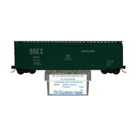 Kadee Micro-Trains 32507 Burlington Northern Refrigerator Express BREX 50' Single Plug Door Boxcar RBBX 79577 - 1st Run 12/74 Release With Blue Printed Insert Label