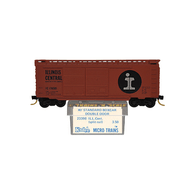 Kadee Micro-Trains 23398 Illinois Central 40' Steel Double Sliding Door Boxcar IC 136501 - 1st Run 06/74 Release