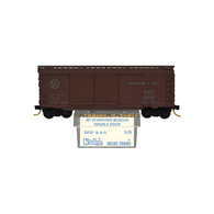 Kadee Micro-Trains 23157 Baltimore & Ohio 40' Steel Double Sliding Door Boxcar B&O 298891 - 1st Run 04/73 Release With Blue Printed Insert Label