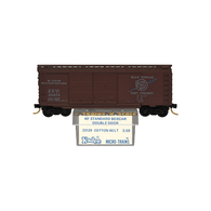 Kadee Micro-Trains 23129 St. Louis Southwestern Cotton Belt Route 40' Steel Double Sliding Door Boxcar With Blue Printed Insert Label