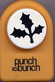 Three Leaf Holly Medium Punch
