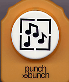 Music Notes Square Picture Punch
