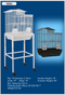 Stand Sold Separately
The height given in the image includes the height of the stand, see product details for height of cage alone.