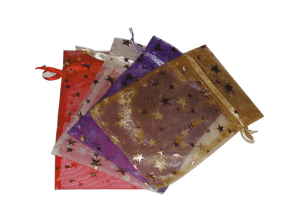 Extra Small Organza Bag with Stars