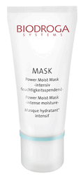 Skin Type: All.

Biodroga Power Moist Mask Description:
Biodroga Power Moist Mask is a refreshing, silky mask that nourishes, pampers and protects moisture-deficient skin. Optimizes and stabilizes the skin's moisture balance over the long term and promotes skin elasticity and diminishes fine lines and wrinkles. Gently stimulates collagen and elastin formation in the skin and reduces tautness and dryness. For moisture-deficient skin. Suitable even for neurodermatitis. 

Biodroga Power Moist Mask Features & Benefits:
Pampers and protects moisture-deficient skin.
Gently stimulates collagen in the skin.
Reduces excessive dryness.
How To Use Biodroga Power Moist Mask:
Apply a 1 to 2 mm thick layer to the skin as needed after thorough cleansing or exfoliation. Leave on for 10 minutes or more. Remove residue using a cosmetic sponge or a compress. Follow up with skin-specific care. 

Biodroga Power Moist Mask Ingredients:
Water, C12-15 Alkyl Benzoate, Propylene Glycol, Glycerin, Macadamia Ternifolia Nut Oil, Polyacrylamide, Cetearyl Alcohol, C13-14 Isoparaffin, Codium Tomentosum (Algae) Extract, Opuntia Ficus-Indica Stem Extract, Wheat (Triticum Vulgare) Protein, Rubus Ellipticus (Himalayan Raspberry) Root Extract, Apricot (Prunus Armeniaca) Extract, Butylene Glycol, Cetearyl Glucoside, Benzophenone-4, Laureth-7, Phenoxyethanol, Benzyl Alcohol, Fragrance, Methylparaben, Ethylparaben, Isobutylparaben, Methylchloroisothiazolinone, Methylisothiazolinone, FD&C Red No. 4 (CI 14700), Ext D&C Violet No. 2 (CI 60730).