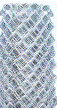 Galvanized Heavy Commercial 2" x 9 Ga x 10 ft High , Mesh 50 ft Roll Chain Link Fence