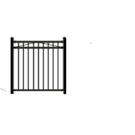 PALACE Aluminum Fence Matching Gates Pool 3 Rail, 3/4" picket