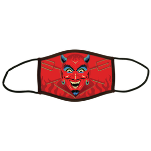 Adult Fun House Devil Face Covering