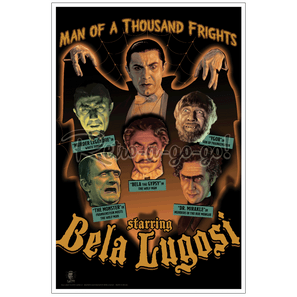 Bela Lugosi "Man of a Thousand Frights" Print