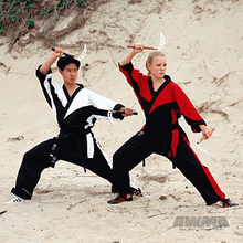 AWMA® ProForce® Demo Team Karate Uniform - Black & White
