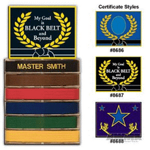 AWMA® Belt Master Display - Certificate Display Case
