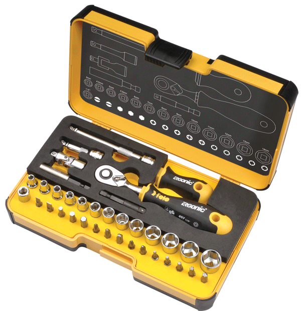  Stanley Steel Blind Rivet Tool Kit Yellow 60 pc. : Automotive