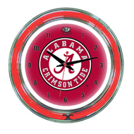 Alabama Crimson Tide  Neon Wall Clock - 14"