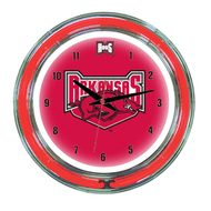 Arkansas Neon Wall Clock - 14"