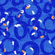 ArtScape 7' Blue Confetti Pool Table Cloth