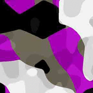 ArtScape 7' Purple Camouflage Pool Table Cloth