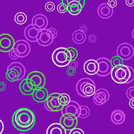ArtScape 7' Purple Rings Pool Table Cloth