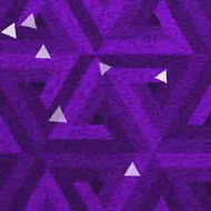 ArtScape 7' Purple Triangles Pool Table Cloth