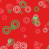 ArtScape 7' Red Rings Pool Table Cloth