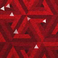 ArtScape 7' Red Triangles Pool Table Cloth