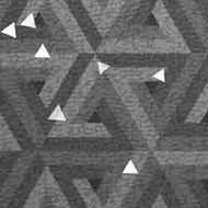 ArtScape 7' Silver Triangles Pool Table Cloth