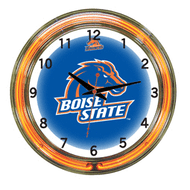 Boise State Neon Wall Clock - 18"