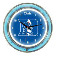 Duke Neon Wall Clock - 14"