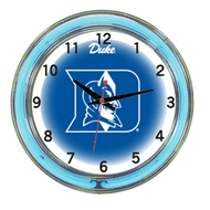 Duke Neon Wall Clock - 18"