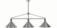 3LT Stainless Steel Billiard Fixture With Stem Pendants / Fractional Rods by RAM