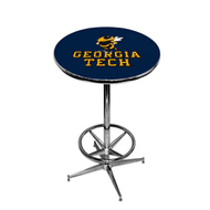 Georgia Tech Pub Table with Foot Ring Base