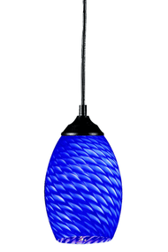 Z-Light 131-3 Jazz Hanging Light Chandelier in Blue