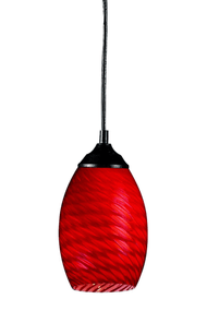 Z-Light 131-3 Jazz Hanging Light Chandelier in Red