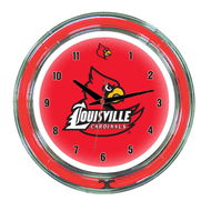 Louisville Neon Wall Clock - 14"